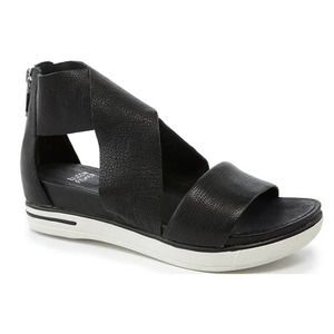 Eileen Fisher Tumbled Leather Sandal Sport Criss Cross Banded Platform Sandals